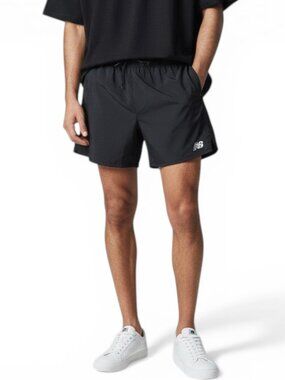 New Balance 2 in 1 Compression Training Shorts Men's Size 2XL Black Reflective